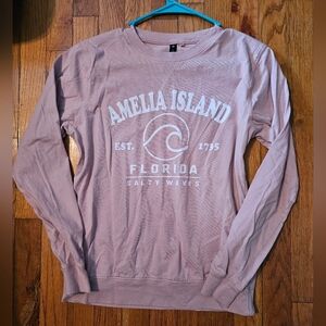 Amelia Island Pink Long Sleeve Shirt